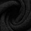 Wool-blend fabric: warm, breathable, anti-pilling, silky-soft, stretchy, premium feel of black Men's Hoodie Pullover Sweater.