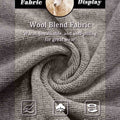 Wool-blend fabric: warm, breathable, anti-pilling, silky-soft, stretchy, premium feel of brown Men's Hoodie Pullover Sweater.