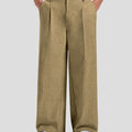 Mens Oversized Baggy Linen Pants – Wide Leg Hem