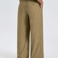 Mens Oversized Baggy Linen Pants – Wide Leg Hem