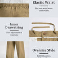 Mens Oversized Baggy Linen Pants – Wide Leg Hem