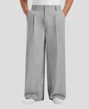 Mens Oversized Baggy Linen Pants – Wide Leg Hem
