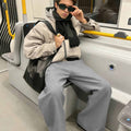 Mens Oversized Baggy Linen Pants – Wide Leg Hem