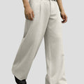 Mens Oversized Baggy Linen Pants – Wide Leg Hem