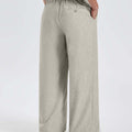 Mens Oversized Baggy Linen Pants – Wide Leg Hem