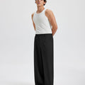 Mens Oversized Baggy Pleated Pants — Wide Leg & Drawstring