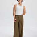 Mens Oversized Baggy Pleated Pants — Wide Leg & Drawstring