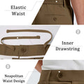 Mens Oversized Baggy Pleated Pants — Wide Leg & Drawstring