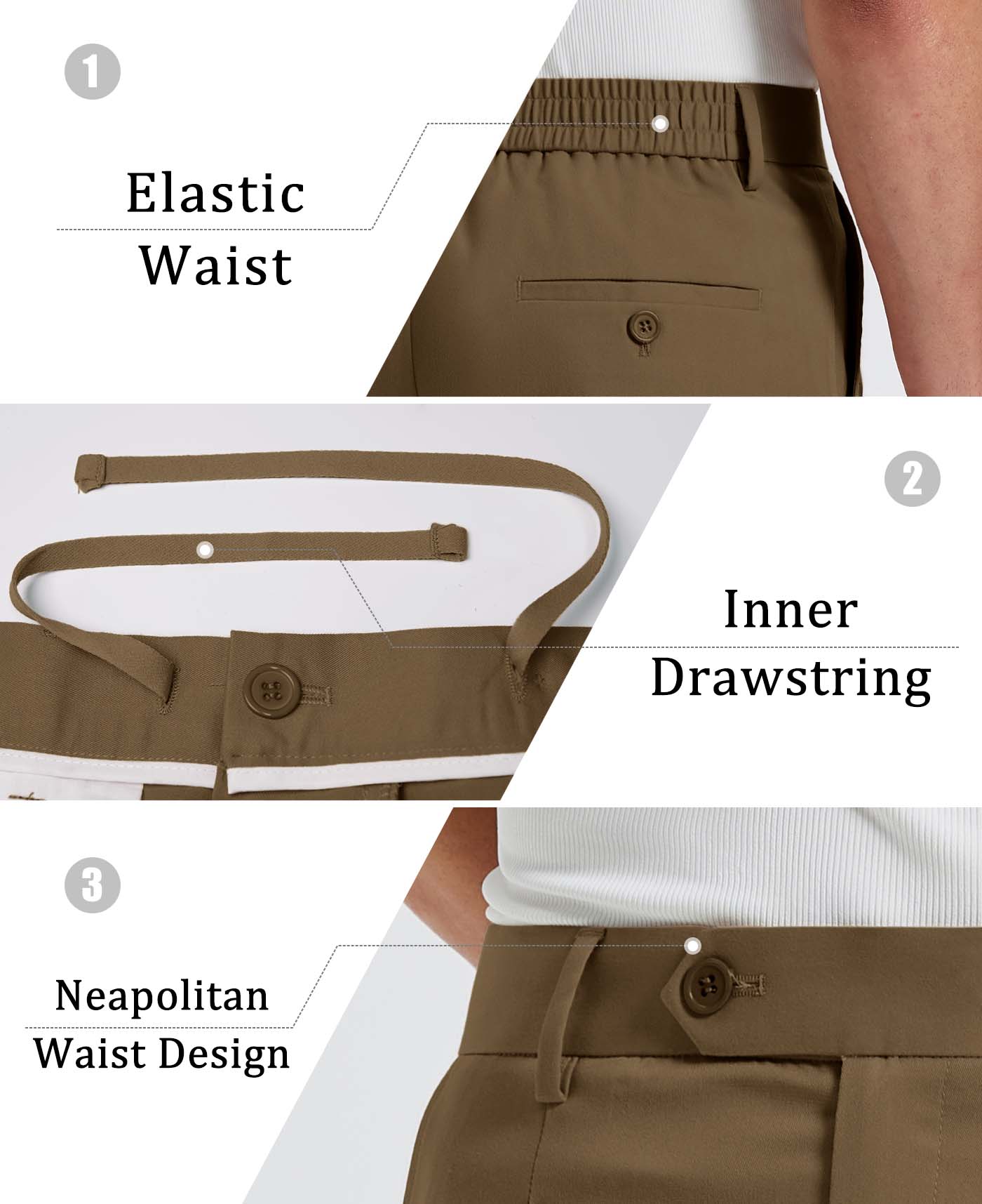Mens Oversized Baggy Pleated Pants — Wide Leg & Drawstring