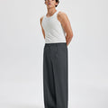Mens Oversized Baggy Pleated Pants — Wide Leg & Drawstring