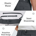 Mens Oversized Baggy Pleated Pants — Wide Leg & Drawstring