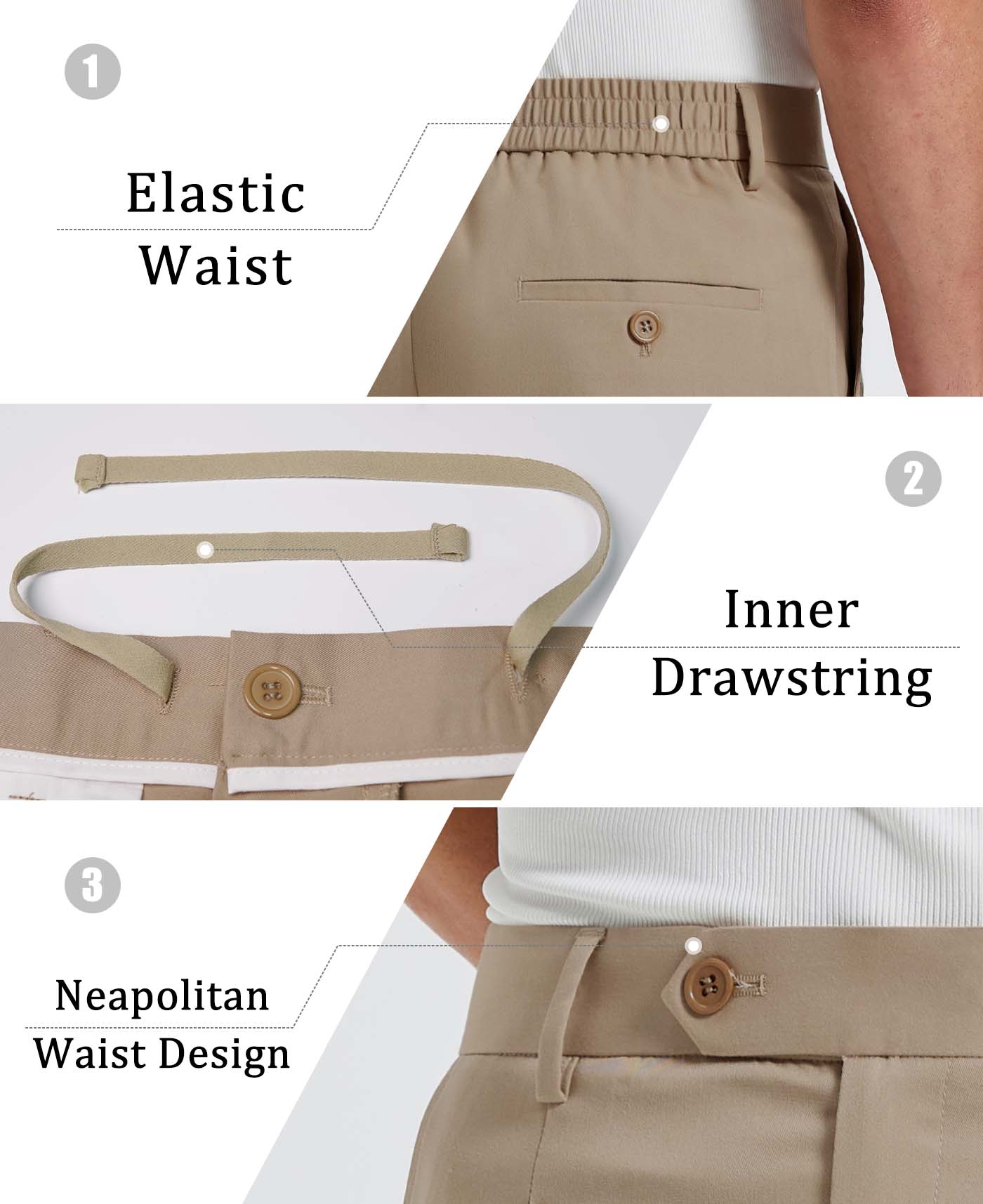 Mens Oversized Baggy Pleated Pants — Wide Leg & Drawstring