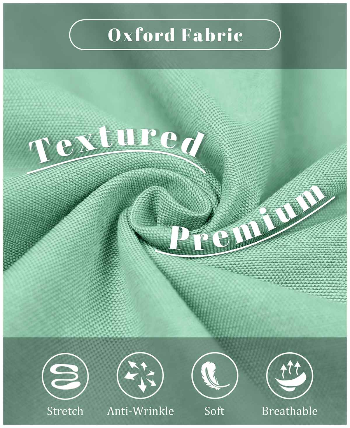Oxford fabric: stretchy, wrinkle-resistant, soft, and breathable, ideal for all-day wear in men¡¯s dress shirts.
