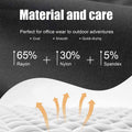 Lightweight, quick-drying fabric with stretch fibers, cool and smooth feel in baggy sweatpants, suitable for various activities.