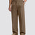 Mens Pinstripe Pleated Pants — Wide Leg & Striped
