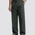 Mens Pinstripe Pleated Pants — Wide Leg & Striped