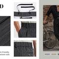 Mens Pinstripe Wide Leg Pants - Pleated & Drawstring