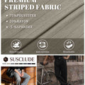 Mens Pinstripe Wide Leg Pants - Pleated & Drawstring