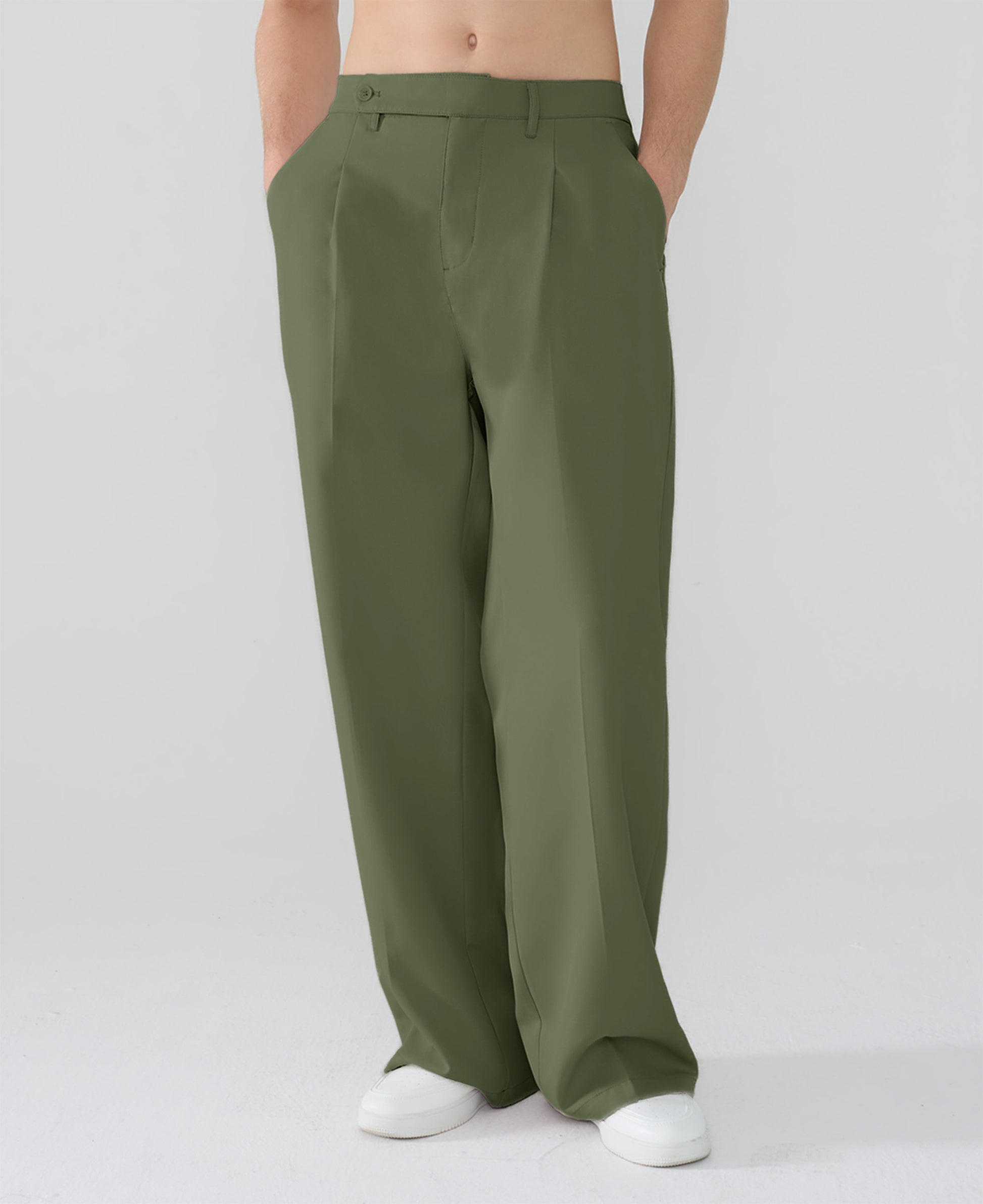 mens baggy dress pants Mens Pleated Baggy Dress Pants | Extended Tab