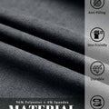 96% polyester , 4% spandex fabric of Mens Pleated Dress Pants, anti-pilling, skin-friendly, durable, wrinkle-resistant.
