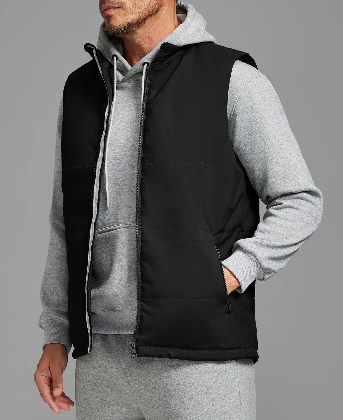 Mens Puffer Vest — Water Resistant & Sleeveless