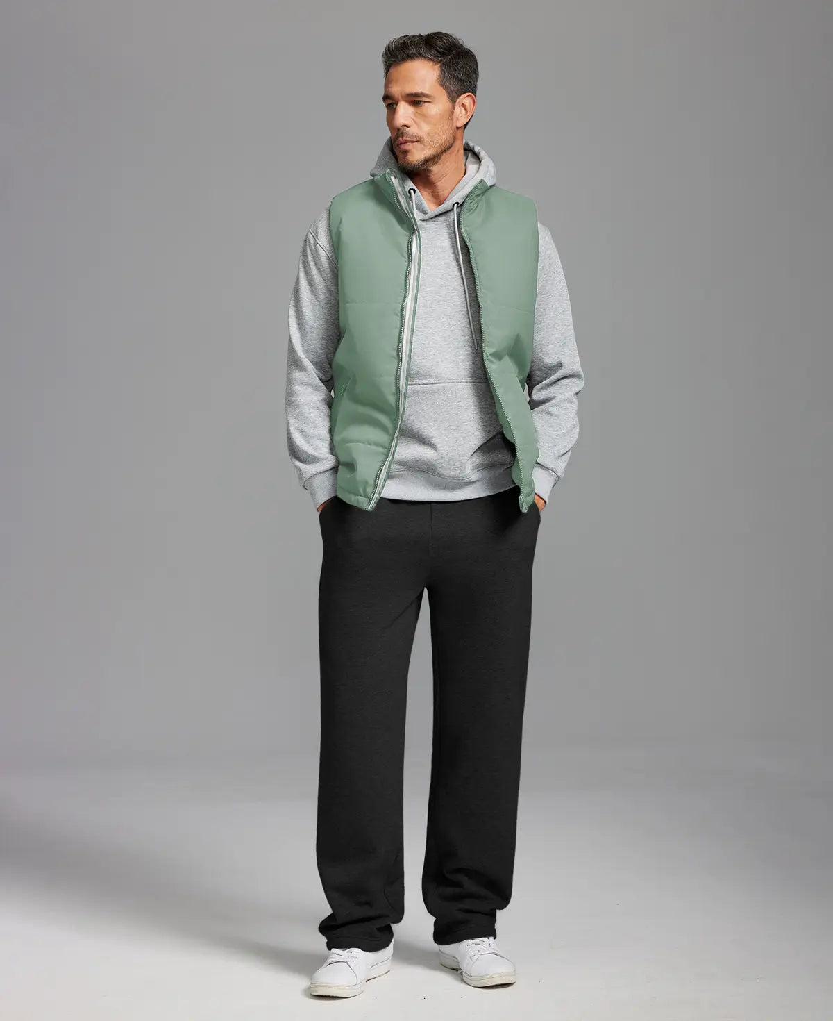 Mens Puffer Vest — Water Resistant & Sleeveless