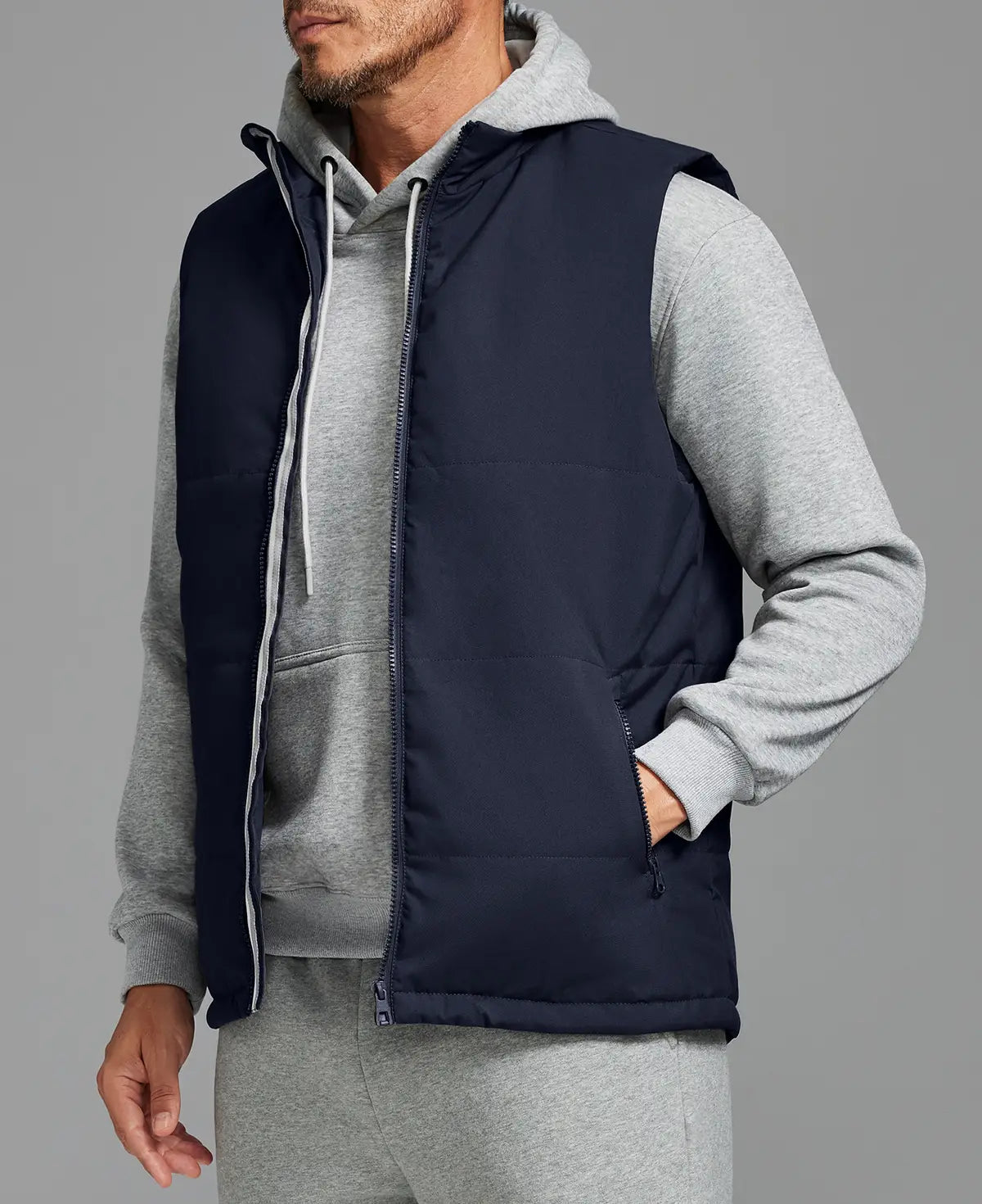 Mens Puffer Vest — Water Resistant & Sleeveless