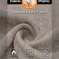 Cashmere-like fabric: warm, skin-friendly, velvety texture, perfect for apricot Men's Quarter Zip Sweater.