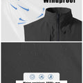 Windproof & water-resistant (4000,mm) softshell fabric, perfect for light rain and cool outdoor days.
