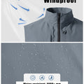 Windproof & water-resistant (4000,mm) softshell fabric, perfect for light rain and cool outdoor days.