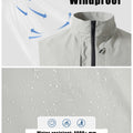 Windproof & water-resistant (4000,mm) softshell fabric, perfect for light rain and cool outdoor days.