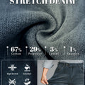 Mens Wide Leg Jeans — Sword Tab & Inner Drawstring