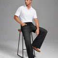 Mens Wide Leg Jeans — Sword Tab & Inner Drawstring