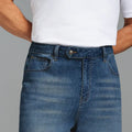 Mens Wide Leg Jeans — Sword Tab & Inner Drawstring
