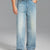 Mens Wide Leg Jeans — Sword Tab & Inner Drawstring