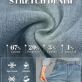 Mens Wide Leg Jeans — Sword Tab & Inner Drawstring