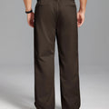 Men's Baggy Wide Leg Pants — Pleated & Elastic Waist