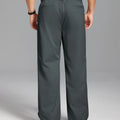 Men's Baggy Wide Leg Pants — Pleated & Elastic Waist