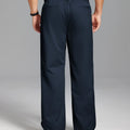 Men's Baggy Wide Leg Pants — Pleated & Elastic Waist