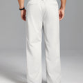 Men's Baggy Wide Leg Pants — Pleated & Elastic Waist