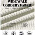 Wide-wale corduroy fabric, retro, durable, warm, wrinkle-resistant, and skin-friendly, made from upgraded 100% material.