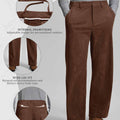 Features: inner drawstring (adjustable waist), wide leg (fits various body types), elastic waistband (daily comfort).