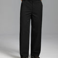 Men's Wide Leg Pleated Dress Pants with Drawstring Waist