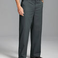 Men's Wide Leg Pleated Dress Pants with Drawstring Waist
