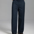 Men's Wide Leg Pleated Dress Pants with Drawstring Waist