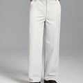 Men's Wide Leg Pleated Dress Pants with Drawstring Waist