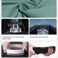 Custom fabric for men's green baggy wide leg sweatpants, windproof exterior, breathable and quick-dry interior.